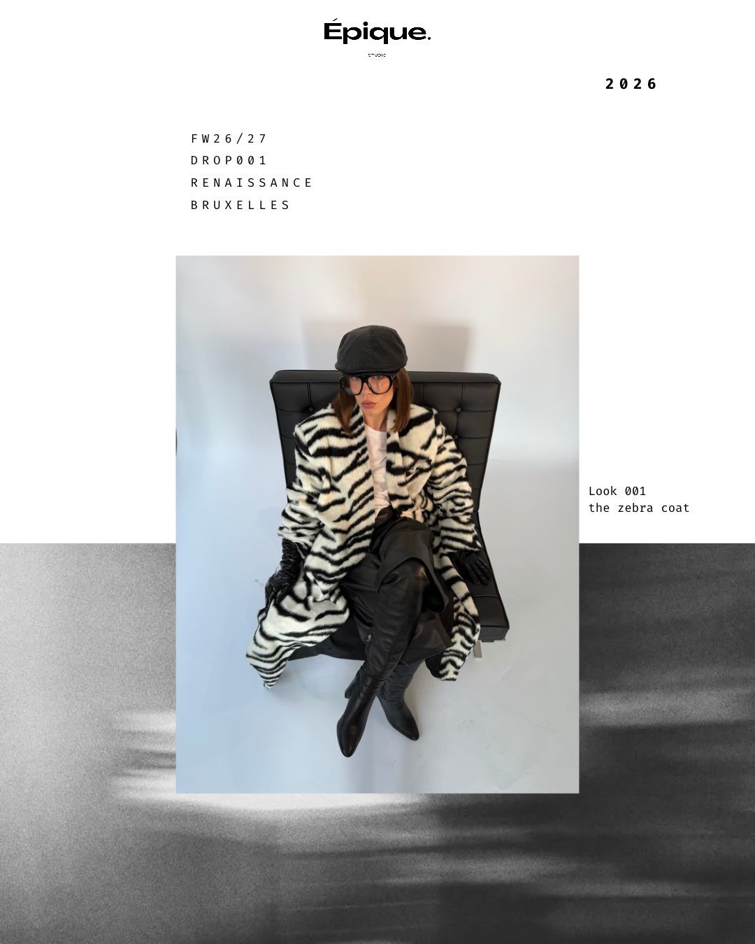 Couverture du Look 001 : le manteau zèbre